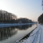 Kempens kanaal in de winter